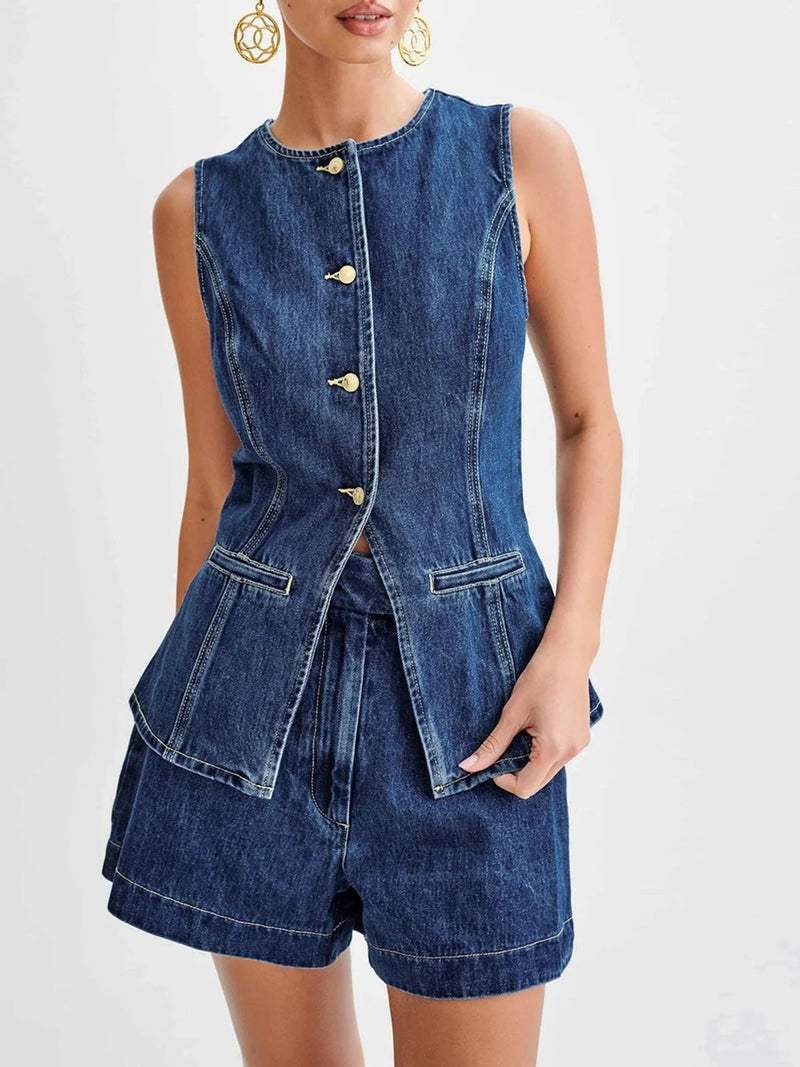 Colete Jeans Elenita