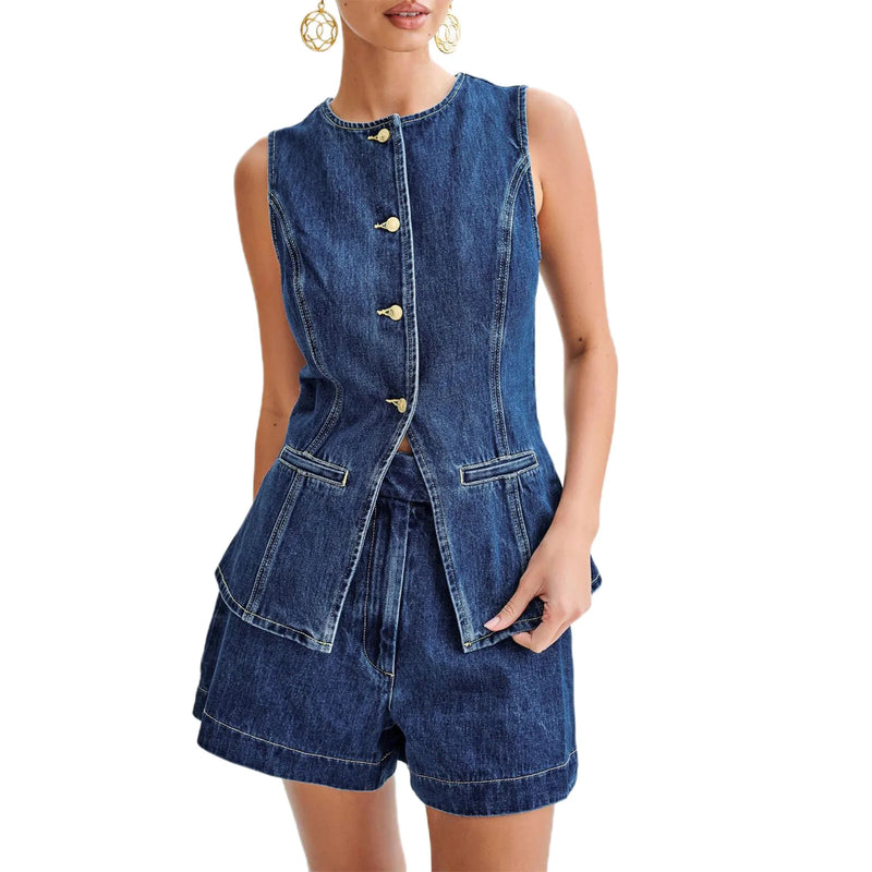 Colete Jeans Elenita